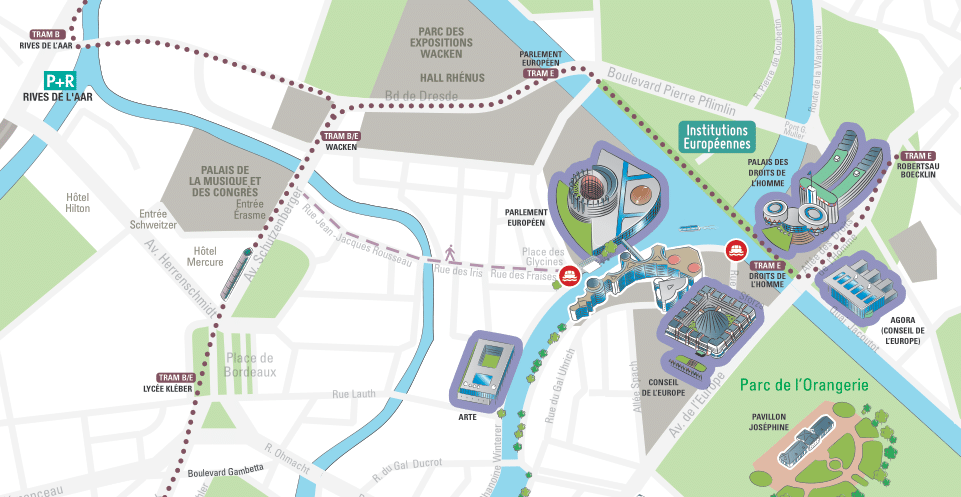 cheminement parlement-embarcadère